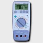 顯 示 器：最大顯示數(shù)1999，字高20mm;可以測(cè)量:直流電壓;交流電壓;直流電流;交流電流;電阻;電容,頻率;溫度,占空比;帶蜂鳴器通斷測(cè)試;二極管測(cè)試;晶體管hFE測(cè)試. 