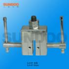 SJJ-13實驗夾具 ,適用范圍：木塊、玻璃、皮革、紙張等片狀，塊狀物材料推拉力，破壞力測試。 最大負(fù)荷：5000N