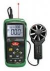 多功能紅外測(cè)溫風(fēng)速儀 DT-6203 量程：0.3-30.0m/s；分辯率：0.1，準(zhǔn)確率：3%，單位可以轉(zhuǎn)換：m/s；Knots；Km/Hr；Fr/min；MPH；Air Flow(CFM)；Air Flow(CMM)；溫度范圍：0～60℃；分辨率：0.1；精確度：±2℃ 