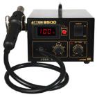 ·傳感器閉合回路控制，溫度精確穩(wěn)定,可安全拆焊QFP,PLCC,SOP,BGA

  等對(duì)溫度敏感的元器件。

·智能冷卻系統(tǒng)，工作完畢關(guān)機(jī)后延時(shí)送風(fēng),風(fēng)溫低于100℃后自動(dòng)切斷電源。

·采用原裝進(jìn)口發(fā)熱絲，升溫快速，使用壽命長(zhǎng)，焊接安全性能好，溫度恒定可調(diào)。

·采用原裝進(jìn)口氣泵、低振動(dòng)、無(wú)噪音設(shè)計(jì)、保持工作環(huán)境的清靜。

·設(shè)計(jì)溫度采用數(shù)碼LED顯示，使操作更方便。

·防靜電設(shè)計(jì)，防止因靜電及漏電而損壞PCB板。
