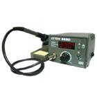 ·采用不銹鋼發(fā)熱芯，與烙鐵頭緊密接觸，測(cè)溫靈敏，回溫迅速，且壽命長(zhǎng)。

·發(fā)熱芯與烙鐵頭分體設(shè)計(jì)，焊嘴與國(guó)際品牌相同通用，節(jié)省使用成本，更換方便。

·采用單片機(jī)控制，控溫精確、穩(wěn)定。

·旋鈕調(diào)節(jié)輸入數(shù)據(jù)、數(shù)碼管顯示、操作方便快捷，顯示直觀。

·智能化插卡溫度管理，防止操作人員誤調(diào)溫度，保證生產(chǎn)工藝。

·數(shù)字式校溫，校正準(zhǔn)確。
